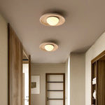 LED Ceiling Lamp Yellow Travertine - Nordic Acrylic Light for Living Room