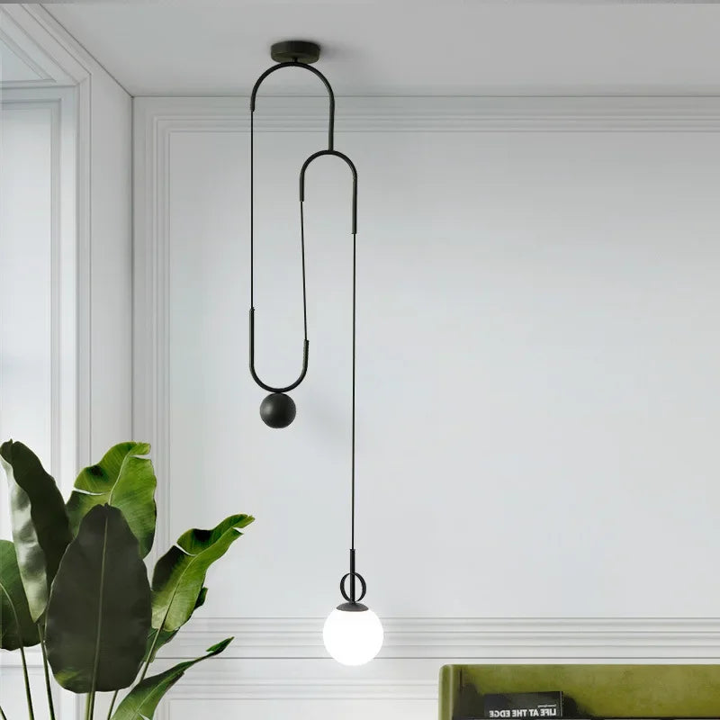 Modern LED E14 Pendant Chandelier for Dining Living Room Creative Black Gold Lighting Fixtures