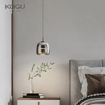 Glass Pendant Light: Nordic LED Hanging Lamp for Dining Room, Bedroom, Modern Decor