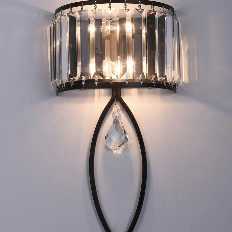 Crystal LED Wall Lamp for Living Room Bedroom Corridor Sconce
