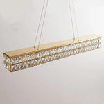 Crystal Steel LED Pendant Light | Modern Dining Room Hanging Lamp