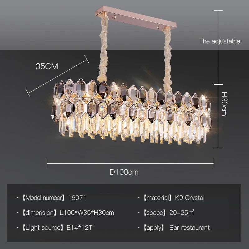 Crystal Chandelier: Postmodern Living Room Dining Bedroom Lamp, Luxury & Creative