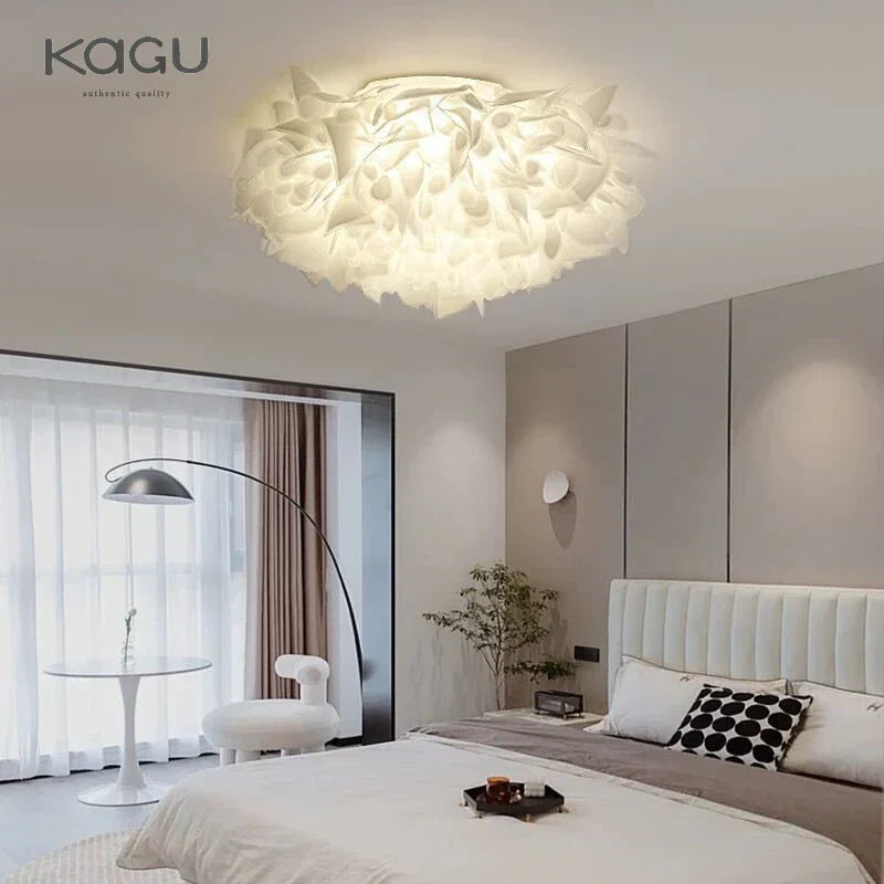 Feather Petal Pendant Lamp for Modern Nordic Bedroom, Living Room, Kitchen, and Children's Room