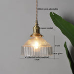 Clear Glass LED Pendant Light | Nordic Hanging Chandelier for Kitchen, Living Room
