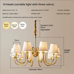 Copper American Chandelier: Modern Luxury for Living Room, Bedroom, and Restaurant