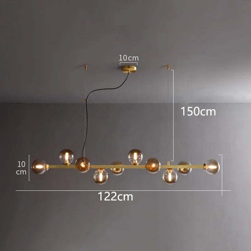 LED Pendant Chandeliers for Modern Living and Dining Room Lighting