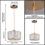 Glass Led Pendant Light Modern Ceiling Lamp Adjustable Living Dining Room