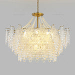 Luxury Cream Wind Crystal Chandelier: High-End Living Room, Dining Room, Bedroom Light