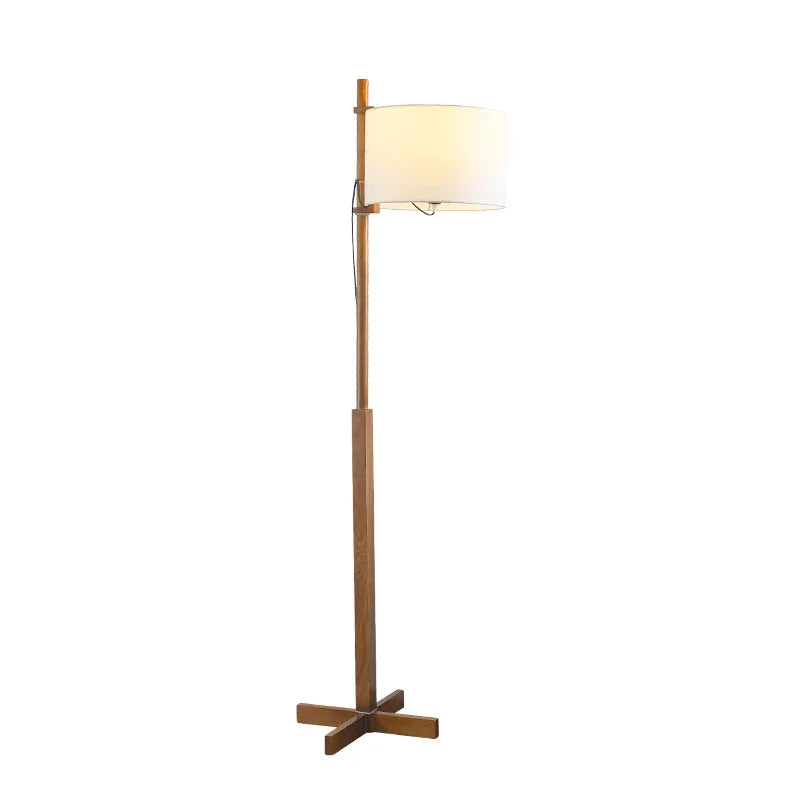 Solid Wood LED Floor Lamp for Home Decor and Living Room Lighting