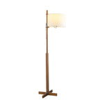 Solid Wood LED Floor Lamp for Home Decor and Living Room Lighting