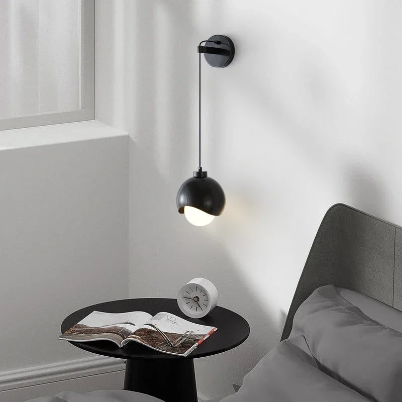 Copper Strip Wall Lamp Modern Nordic Style for Bedroom and Restaurant