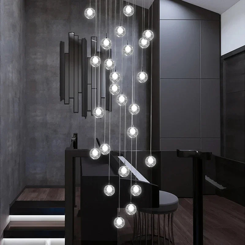 LED Chandelier: Modern Lighting for Living, Dining, and Staircase Areas