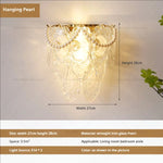 Luxe Crystal Glass Wall Lamp for Aisle, Living Room, Bedroom & Corridor Lighting