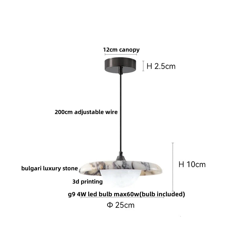 3D Printed Ball LED Pendant Light for Home Decor and Kitchen Lighting