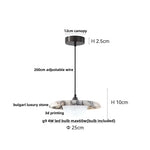 3D Printed Ball LED Pendant Light for Home Decor and Kitchen Lighting