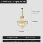 French Bead Chain Crystal Chandelier for Luxury Spaces