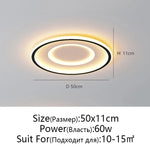 Modern Black & White LED Ceiling Chandelier for Home Decoration