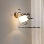 White Glass LED Wall Light | Modern Rotate Plug-In Sconce Lampara De Pared
