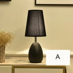 Modern Black and White Living Room Coffee Table Bedroom Night Lamp Design Bedside Lamps