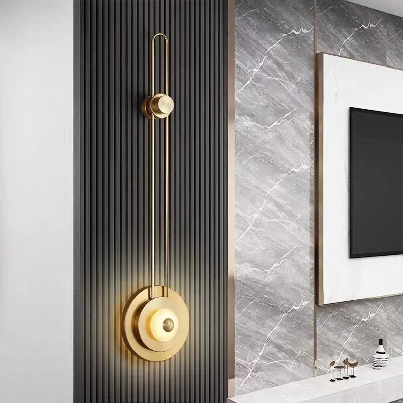 Modern Minimalist Strip Wall Lamp for Bedroom TV Background Decor