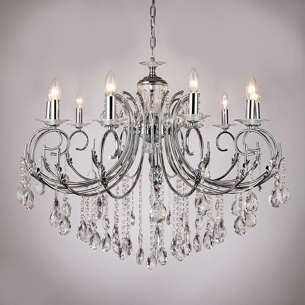 Crystal Chandelier Gold Chrom Nordic LED Luxury Lighting
