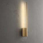 Modern Copper LED Wall Sconce for Bedroom - Luxury Gold Indoor Lighting