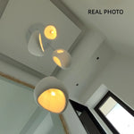 Wabi-sabi Resin Pendant Chandelier | Nordic Villa Stair Decor Droplight