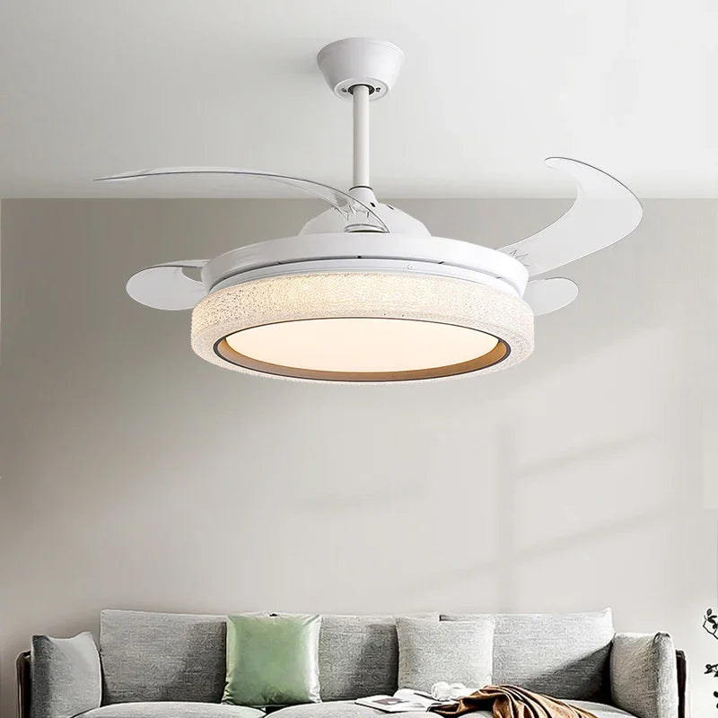 42/48inch Invisible Chandelier Ceiling Fan with LED Light in Multiple Colors