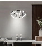 Nordic Twisted LED Chandelier Ceiling Lamp Modern Pendant Light