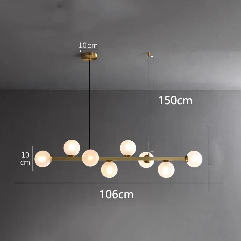 LED Pendant Chandeliers for Modern Living and Dining Room Lighting