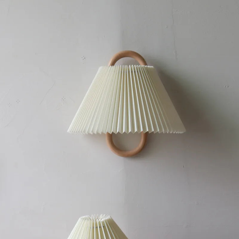 Wooden Wall Lamp: Retro Solid Wood LED Light for Bedroom Living Room