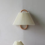 Wooden Wall Lamp: Retro Solid Wood LED Light for Bedroom Living Room