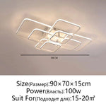 LED Ceiling Light: Modern Dimmable Fixture for Home Living Room, Bedroom, Dining Room
