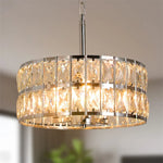 Crystal Pendant Light: Modern LED Chandelier for Home Decor & Kitchen Island