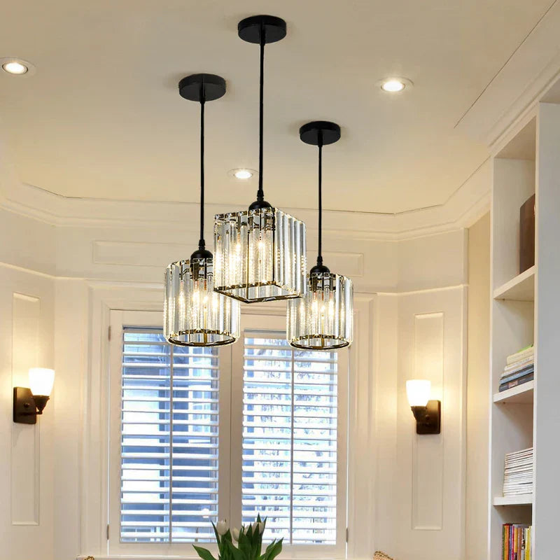 Crystal Chandelier Luxury Ceiling Lamp LED Modern Pendant Light for Indoor Spaces