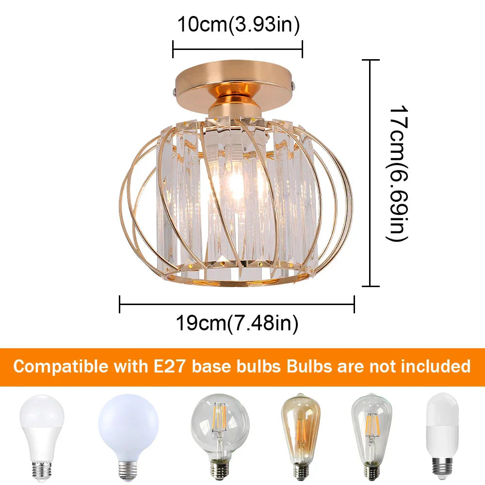 Crystal LED Ceiling Chandelier for Luxury Living Room Decor