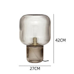 Nordic Glass Table Lamp for Bedroom Living Room Club Mushroom Lamp