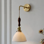 Walnut Wood LED Wall Sconce - Modern Nordic Stair Light Fixture
