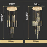 Nordic Home Stair Chandelier Living Dining Pendant Ceiling Indoor Lighting