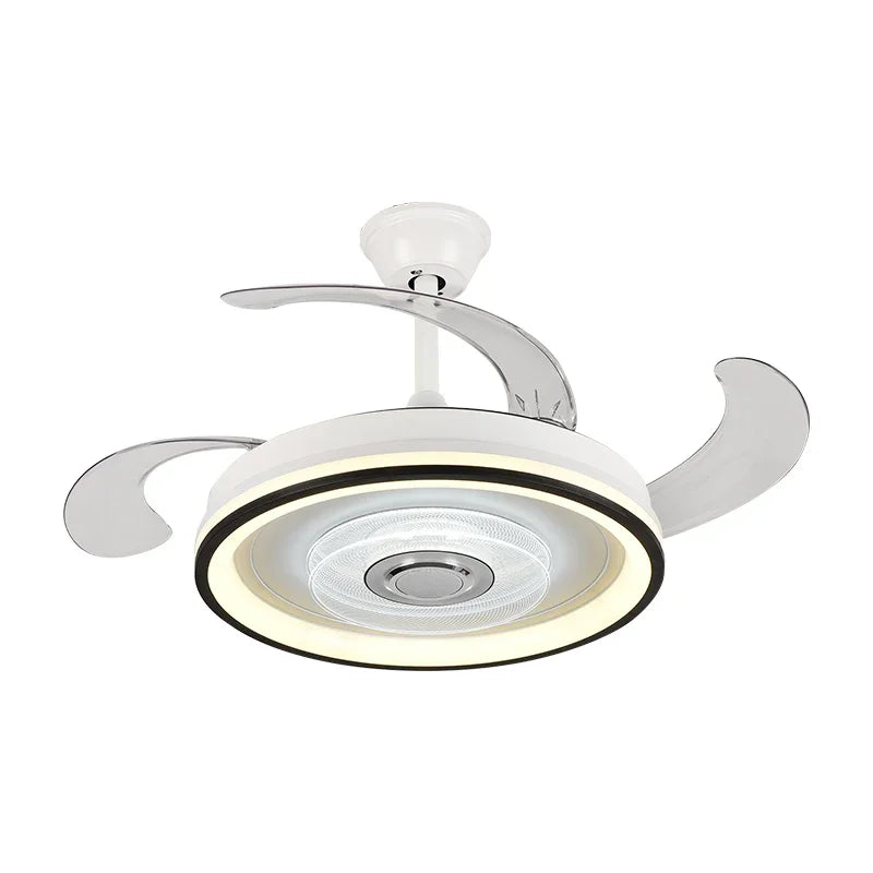 Crystal Chandelier LED Ceiling Fan with Remote Control Switch