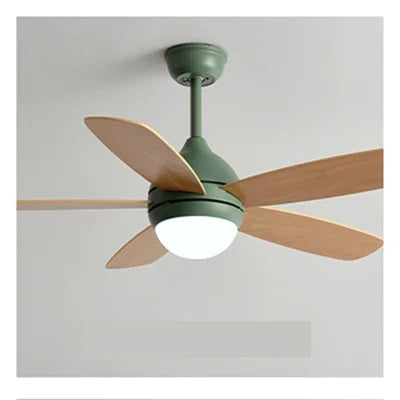 Kids Ceiling Fan with Light and Remote Control, 3-Speed, 5-Blade Helicopter Design