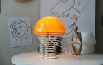 Nordic Glass Table Lamp Retro Metal Spring Design for Modern Living Spaces