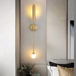 Golden Inclined Tube Wall Lamp for Modern Luxury Decor in Living Room