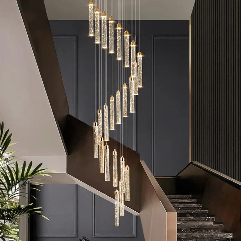 Nordic Home Decoration Stair Chandelier Living Room Dining Ceiling Light