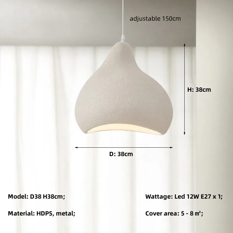 Afralia™ Nordic Wabi Sabi LED Pendant Chandelier: Elegant Dining Room & Bar Hanging Lamp