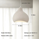 Afralia™ Nordic Wabi Sabi LED Pendant Chandelier: Elegant Dining Room & Bar Hanging Lamp