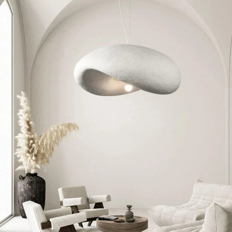 Cream Style LED Chandelier - Nordic Minimalist Wabi Sabi Pendant Light