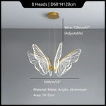 Butterfly Modern Pendant Chandelier for Living Room and Dining Area