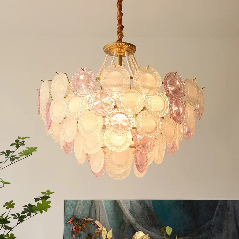 Modern Crystal Pearl Chandelier for Living Room, Bedroom, Dining Room