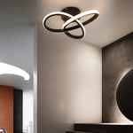 Twisted Acrylic LED Ceiling Chandelier for Modern Home Decor & Lighting